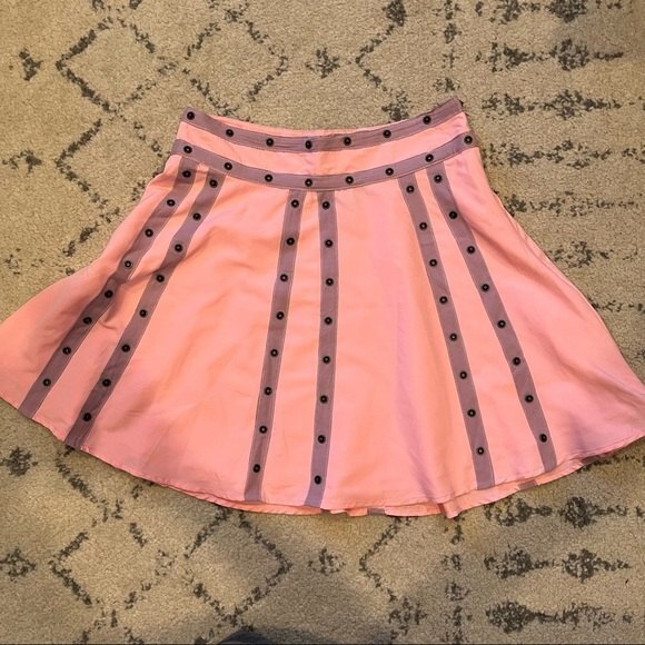 Zac Posen for Target Pink Flared Snap Circle Skirt - Picture 3 of 5